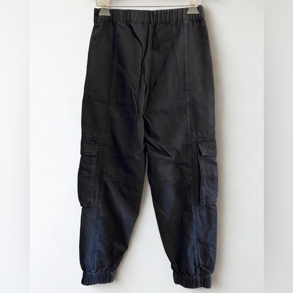 All Saints Freda Denim Black Straight Leg 90’s Cargo Trousers Size 2 - Picture 4 of 8